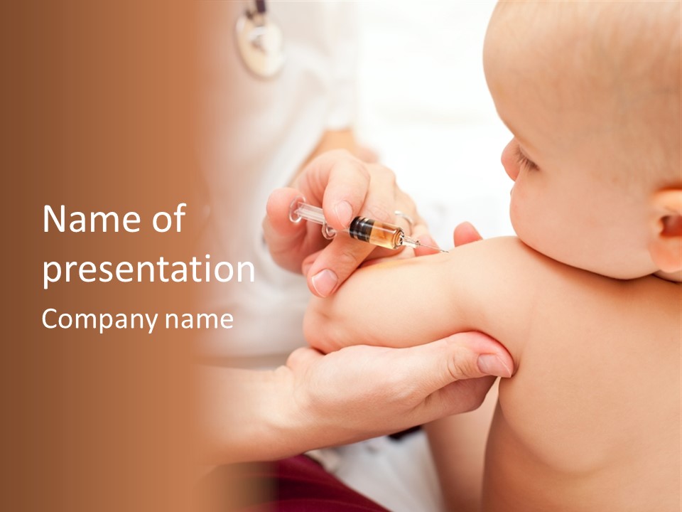 Child Clinic Drug PowerPoint Template