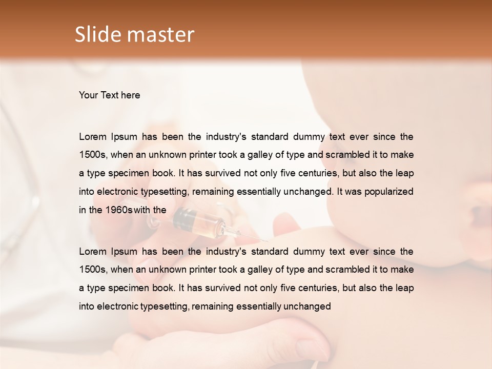 Child Clinic Drug PowerPoint Template