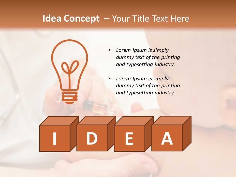 Child Clinic Drug PowerPoint Template