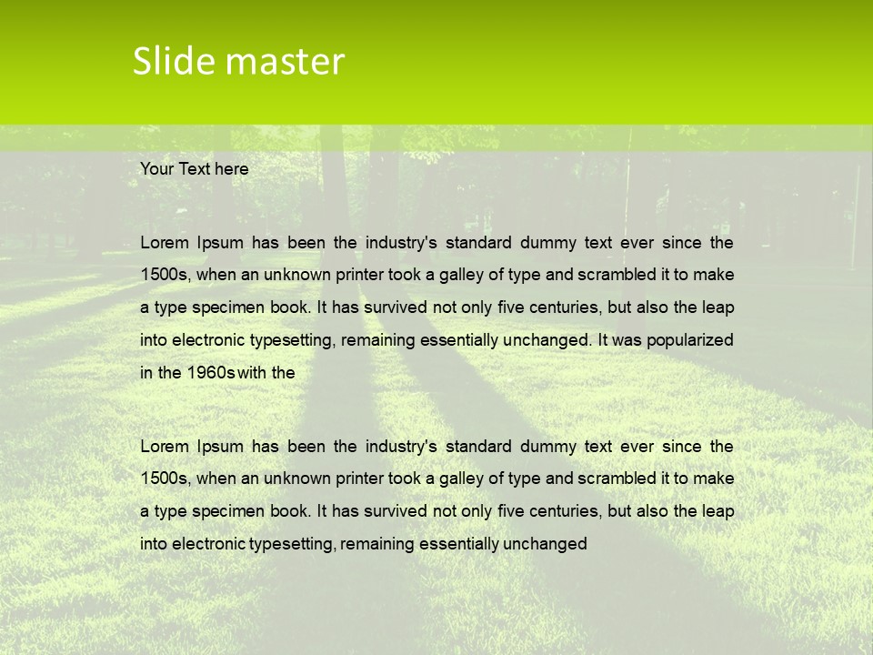 Low Backlit Rays PowerPoint Template