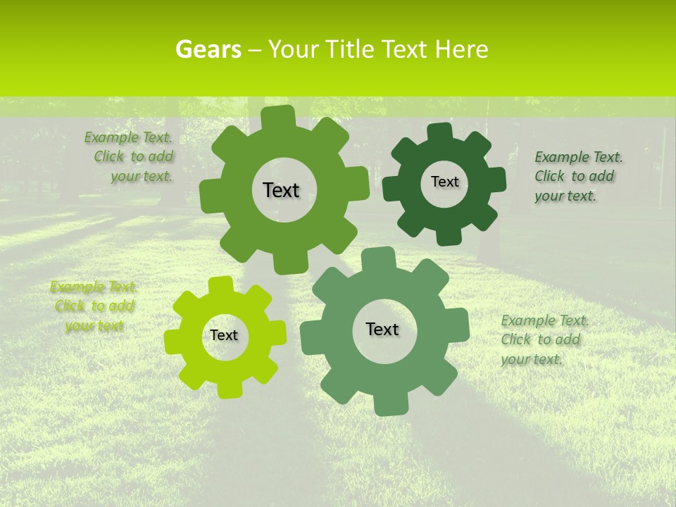 Low Backlit Rays PowerPoint Template