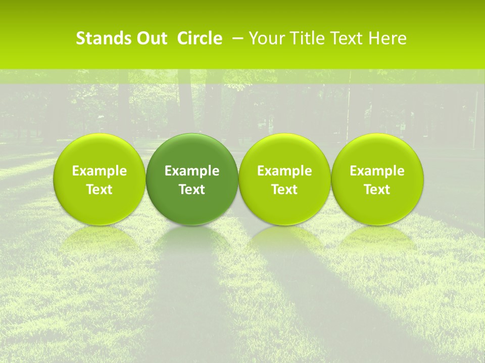 Low Backlit Rays PowerPoint Template