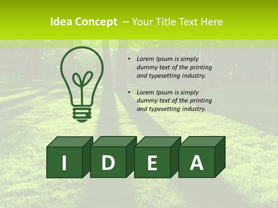 Low Backlit Rays PowerPoint Template