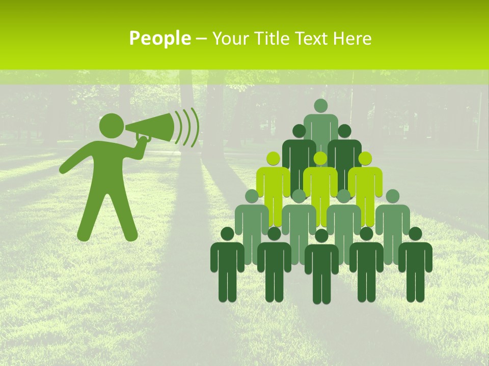 Low Backlit Rays PowerPoint Template