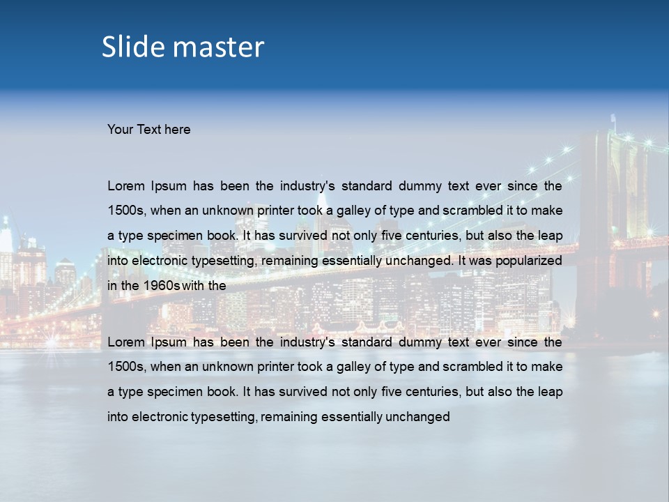 New York Night PowerPoint Template