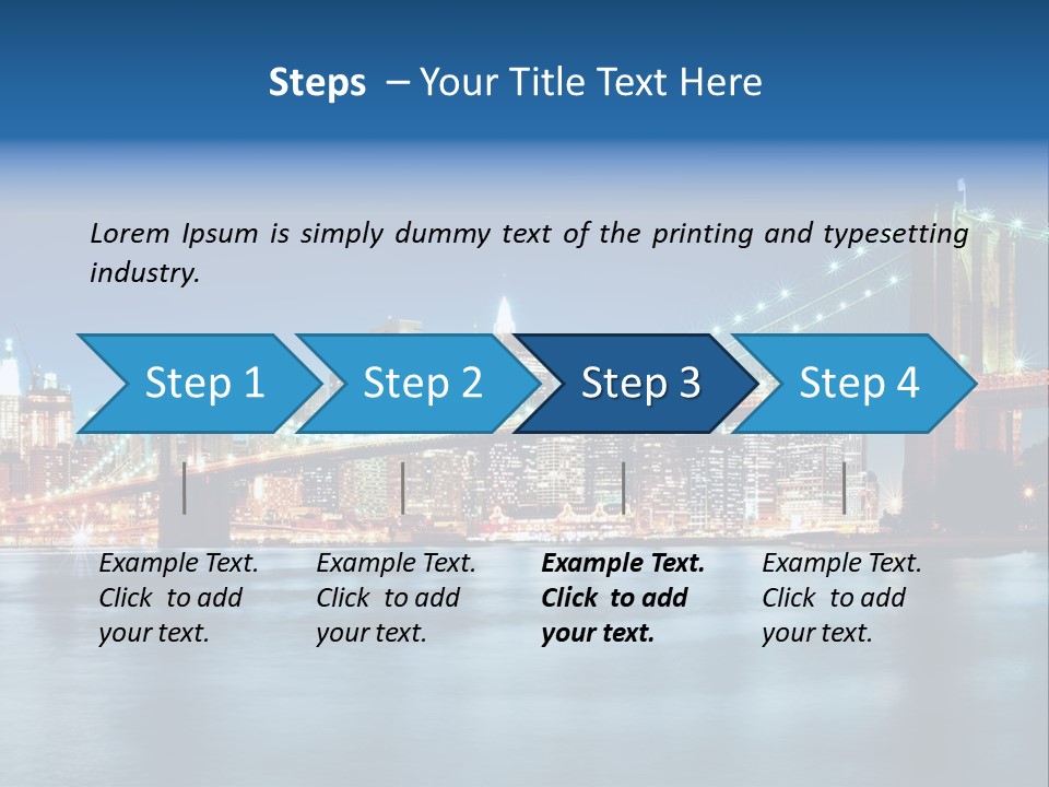 New York Night PowerPoint Template
