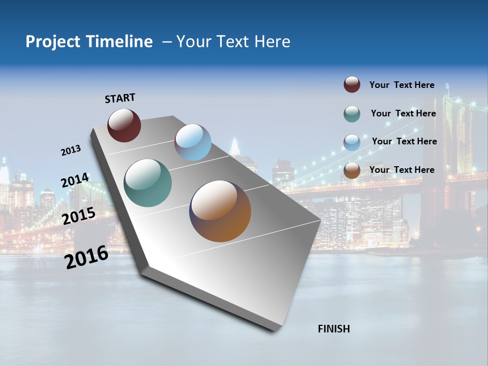 New York Night PowerPoint Template