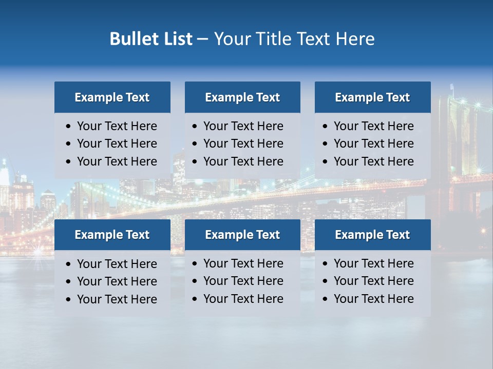 New York Night PowerPoint Template