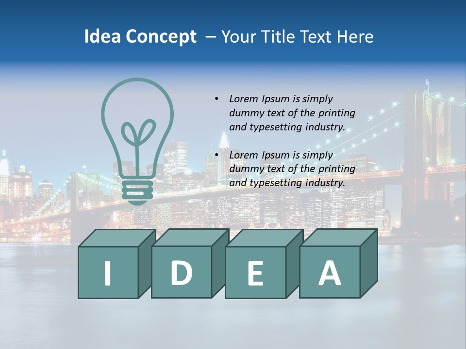 New York Night PowerPoint Template