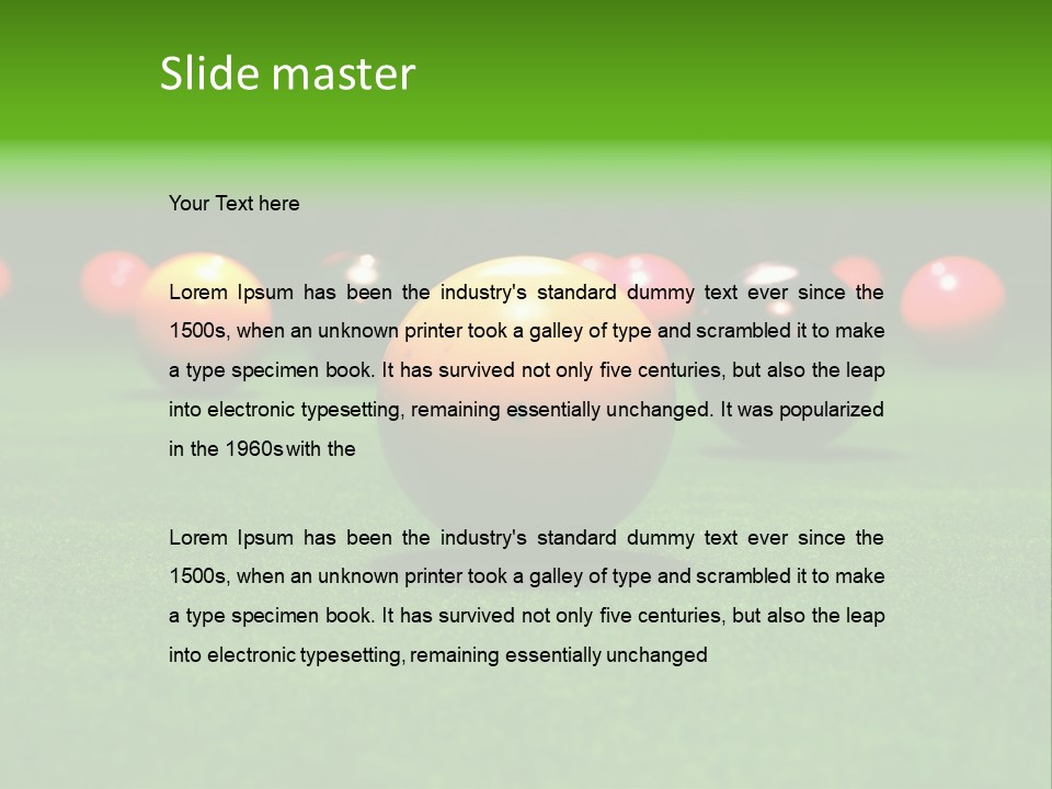 Indoors Closeup Nightlife PowerPoint Template