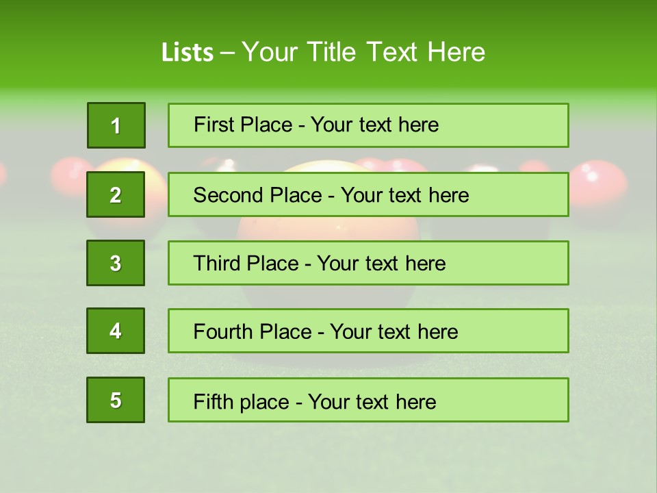 Indoors Closeup Nightlife PowerPoint Template