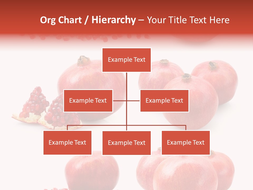 Pomegranate Dainty Food PowerPoint Template
