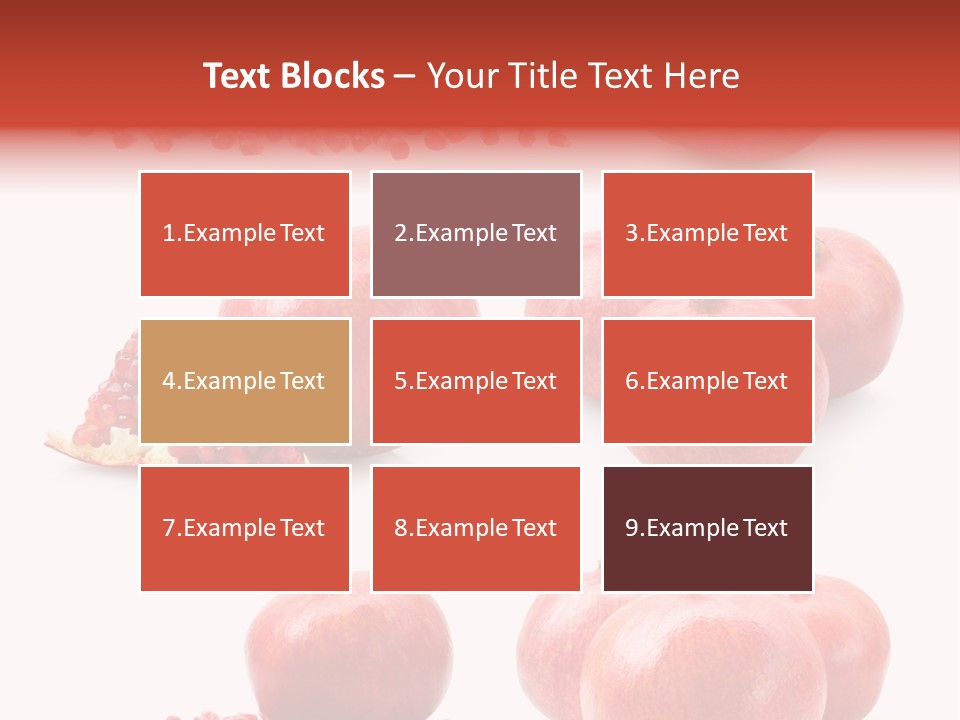 Pomegranate Dainty Food PowerPoint Template