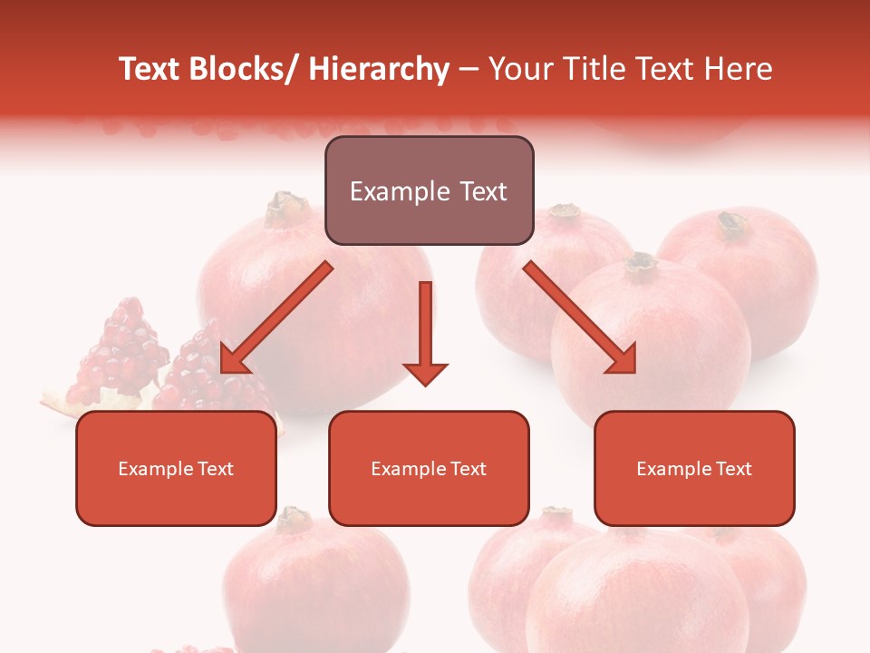 Pomegranate Dainty Food PowerPoint Template