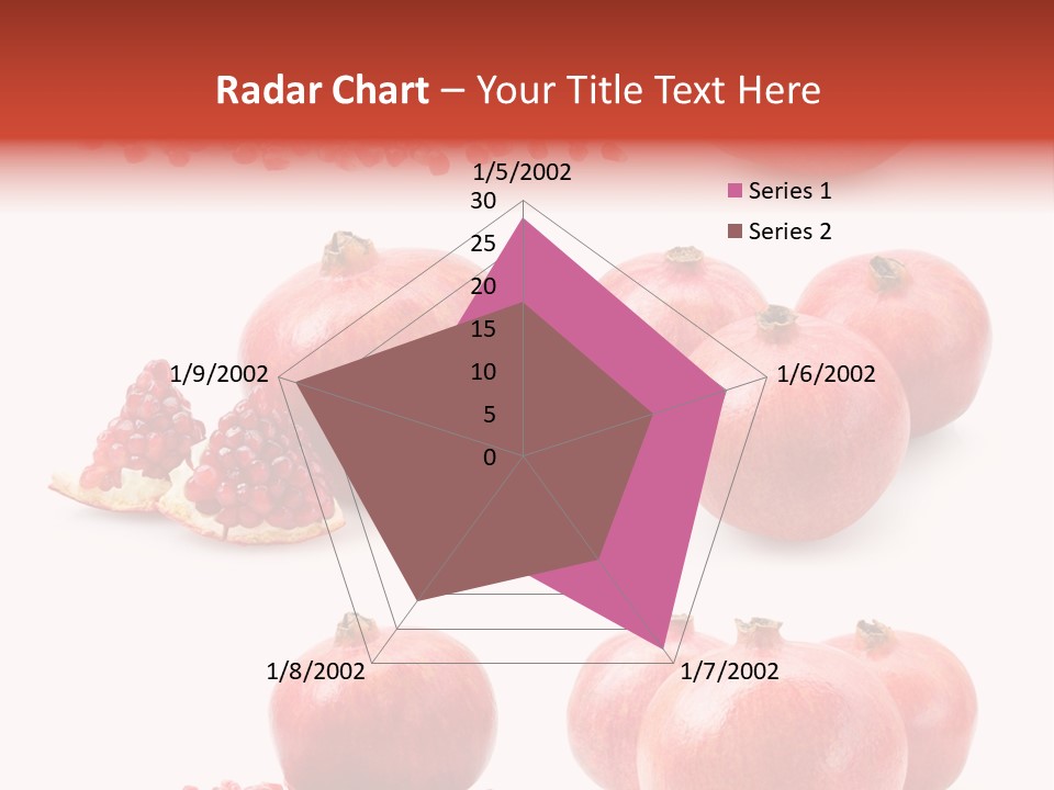 Pomegranate Dainty Food PowerPoint Template