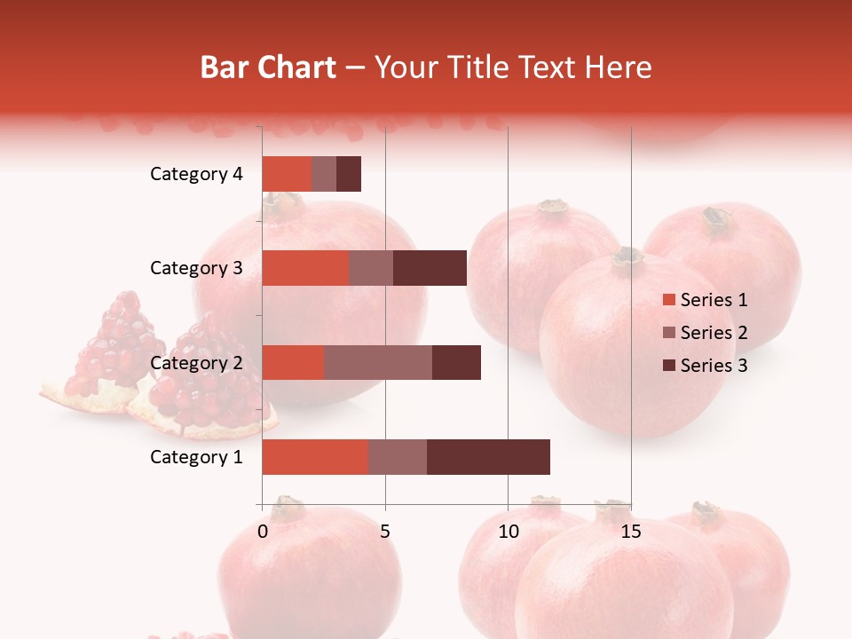 Pomegranate Dainty Food PowerPoint Template