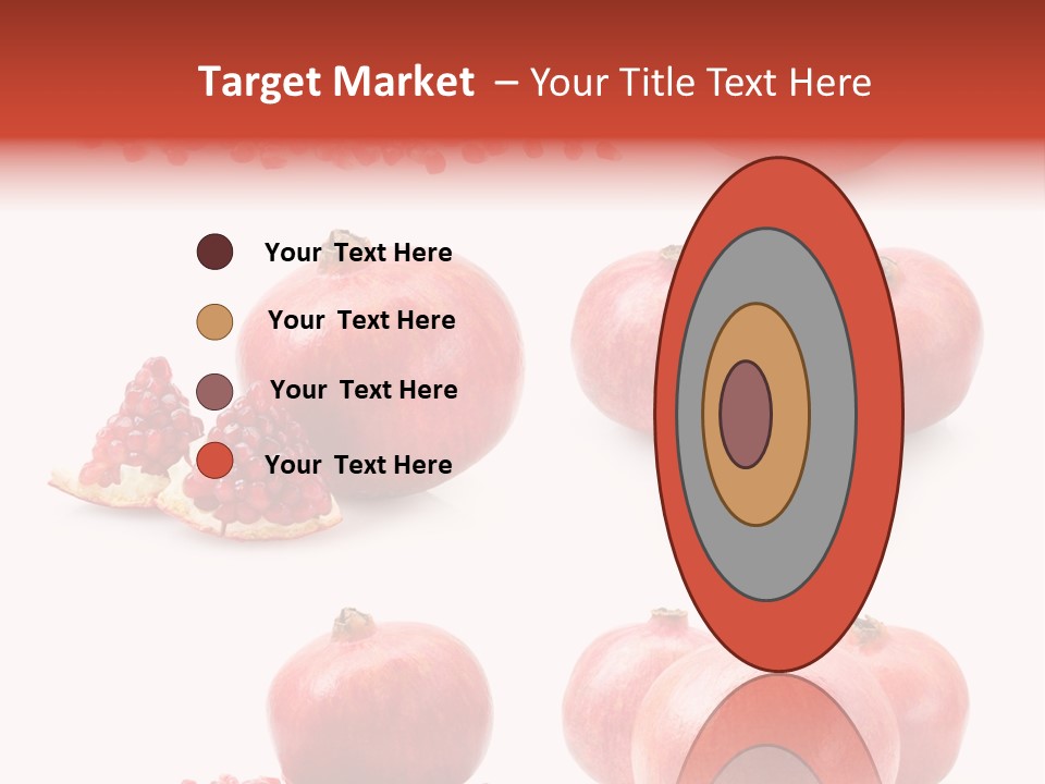 Pomegranate Dainty Food PowerPoint Template
