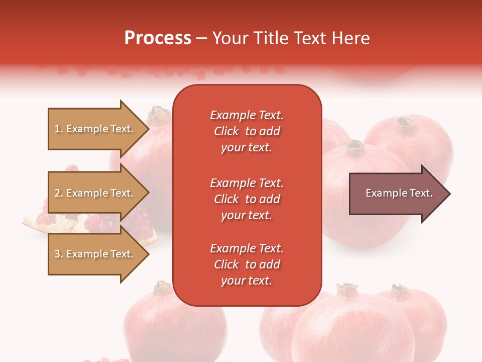 Pomegranate Dainty Food PowerPoint Template