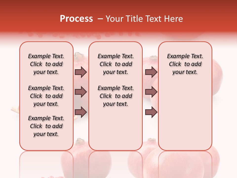Pomegranate Dainty Food PowerPoint Template