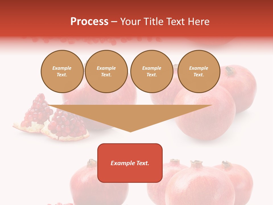 Pomegranate Dainty Food PowerPoint Template