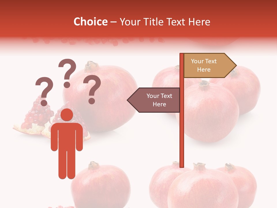 Pomegranate Dainty Food PowerPoint Template