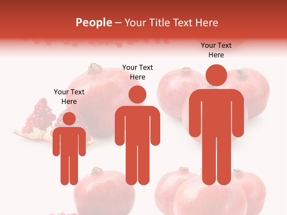 Pomegranate Dainty Food PowerPoint Template