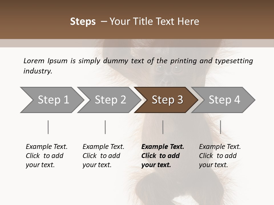 Indoors White Young Animal PowerPoint Template