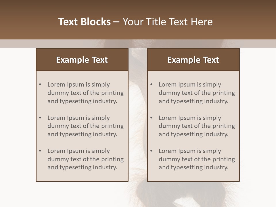 Indoors White Young Animal PowerPoint Template