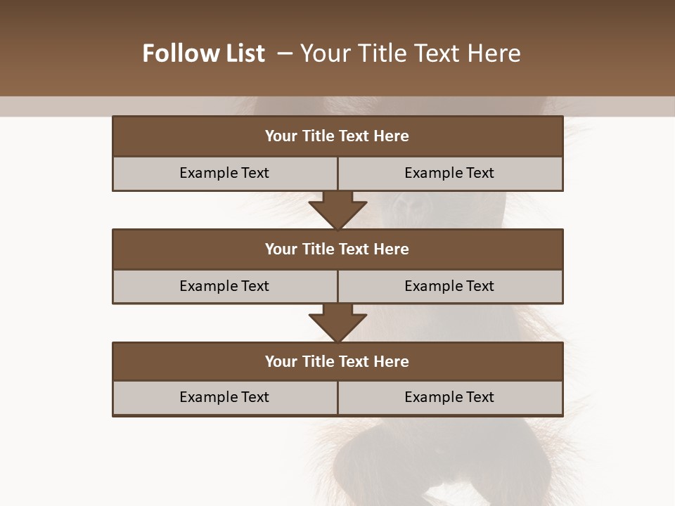 Indoors White Young Animal PowerPoint Template