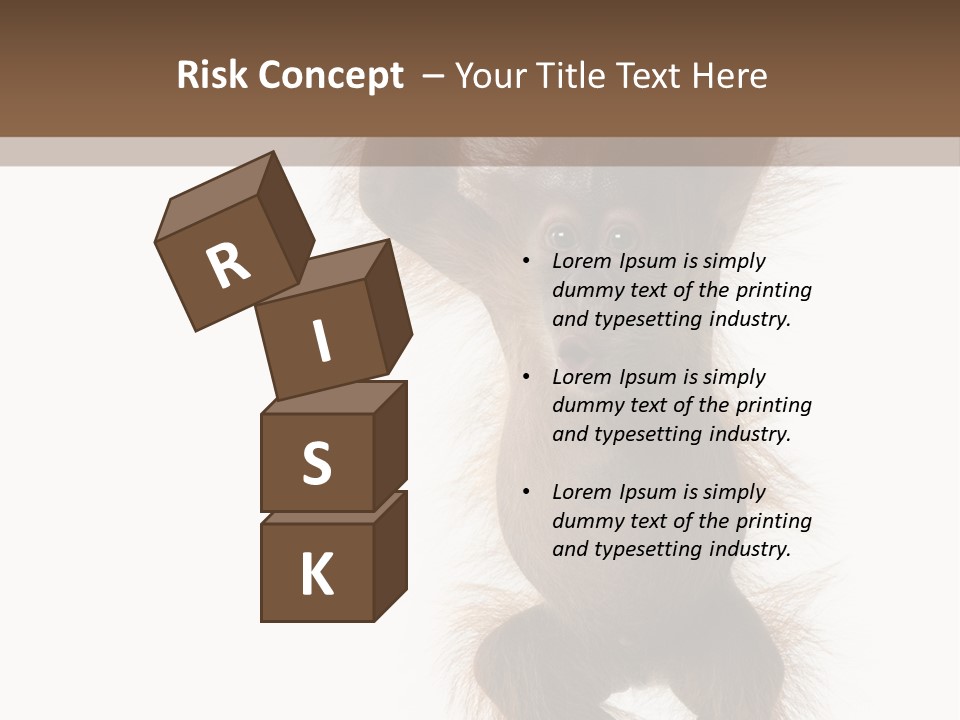 Indoors White Young Animal PowerPoint Template