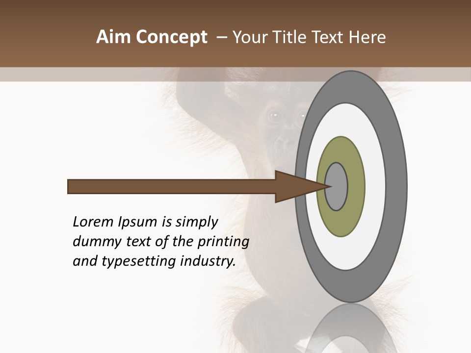 Indoors White Young Animal PowerPoint Template