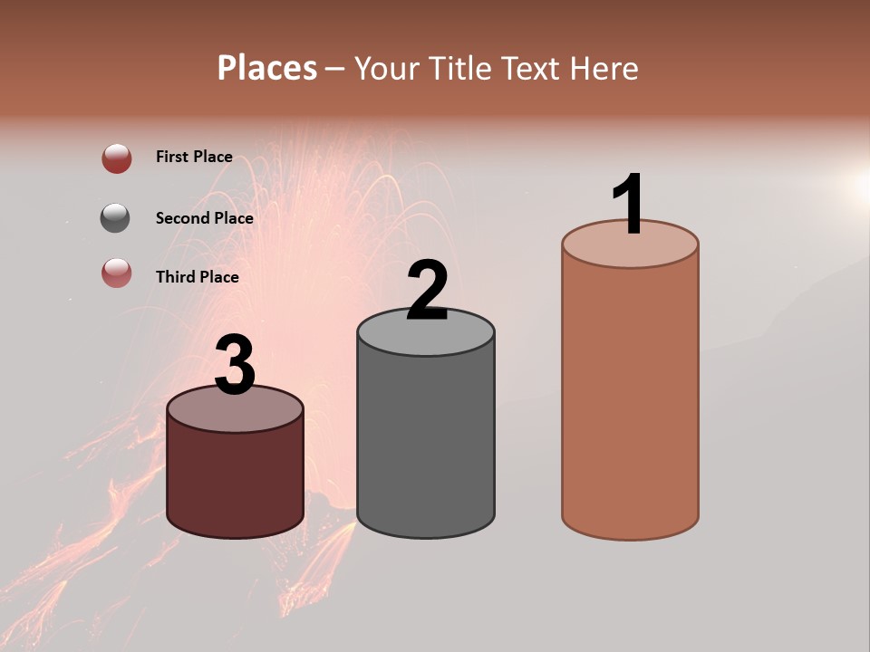 Fire Starry Sky Fog PowerPoint Template