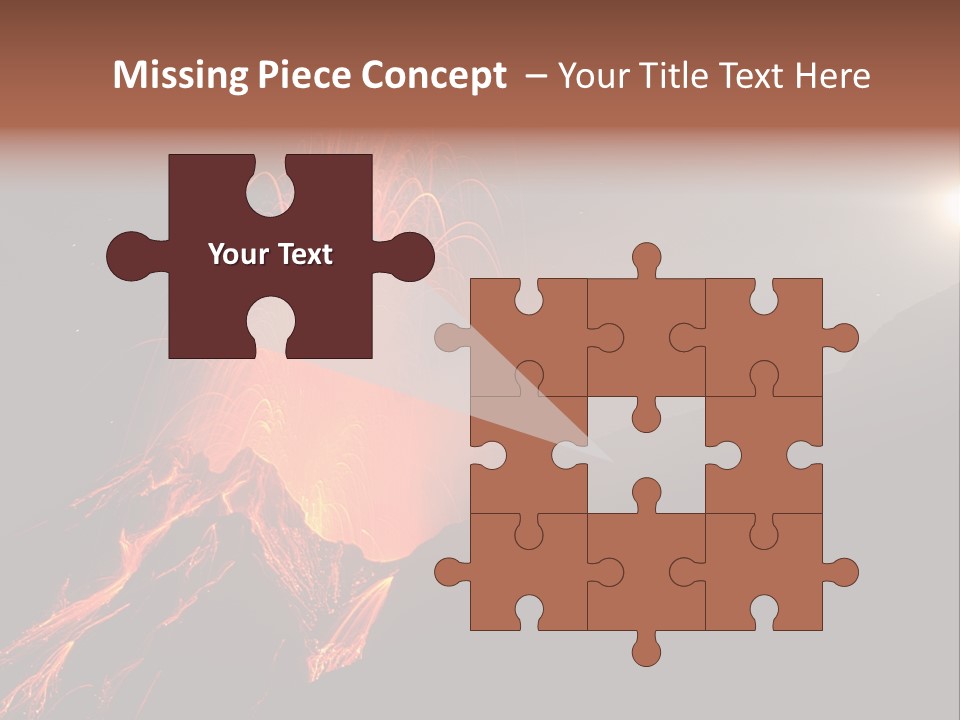 Fire Starry Sky Fog PowerPoint Template