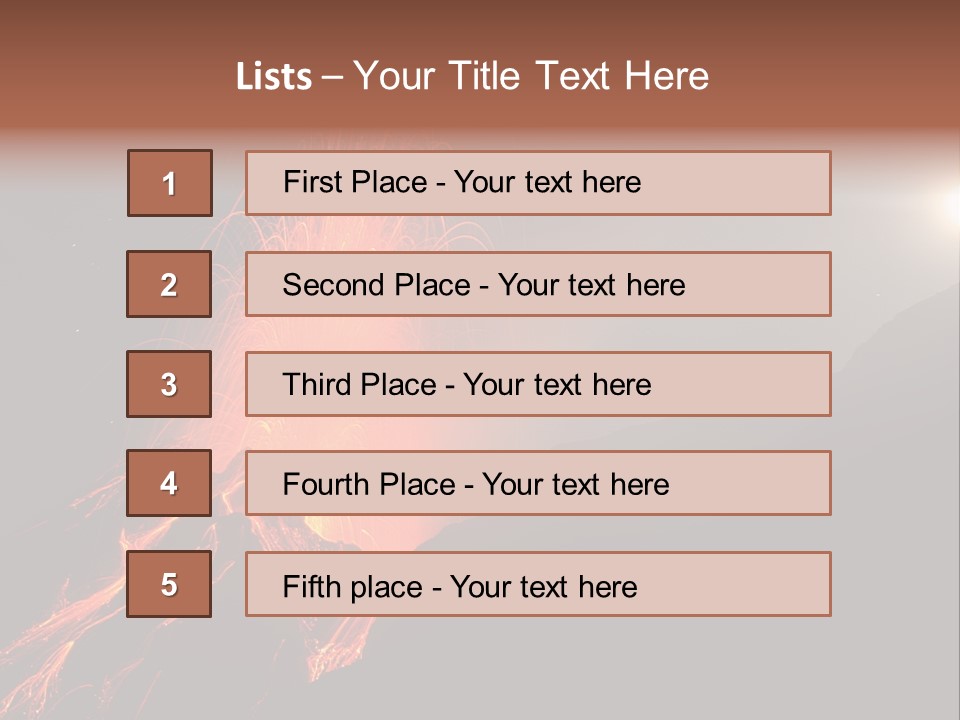 Fire Starry Sky Fog PowerPoint Template