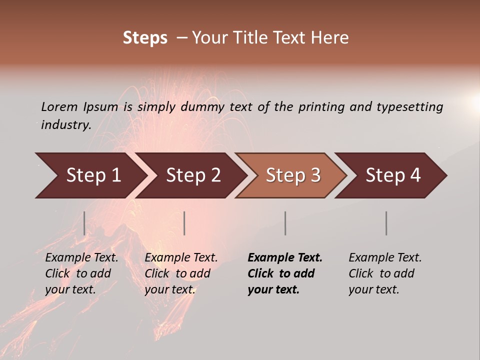 Fire Starry Sky Fog PowerPoint Template