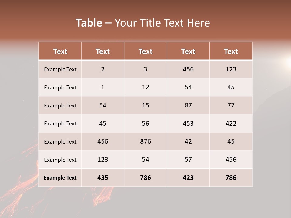 Fire Starry Sky Fog PowerPoint Template