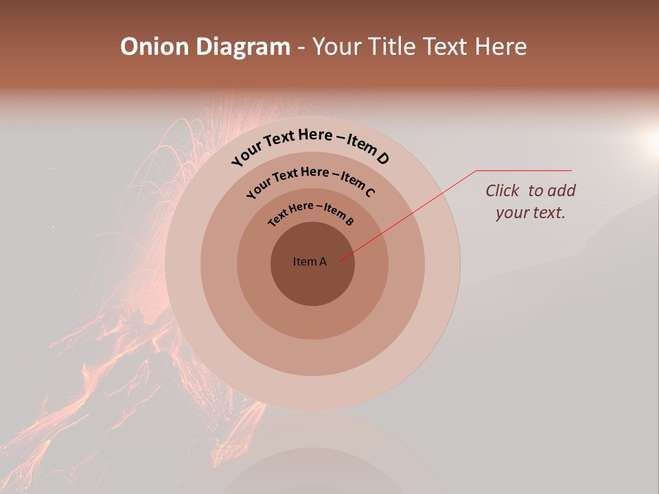 Fire Starry Sky Fog PowerPoint Template