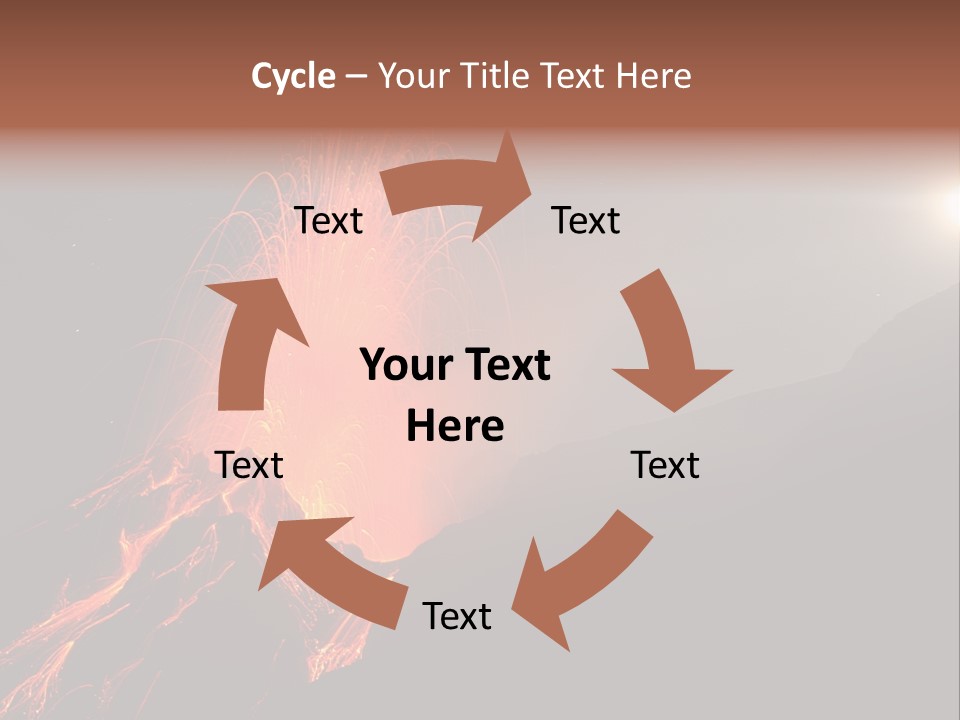 Fire Starry Sky Fog PowerPoint Template