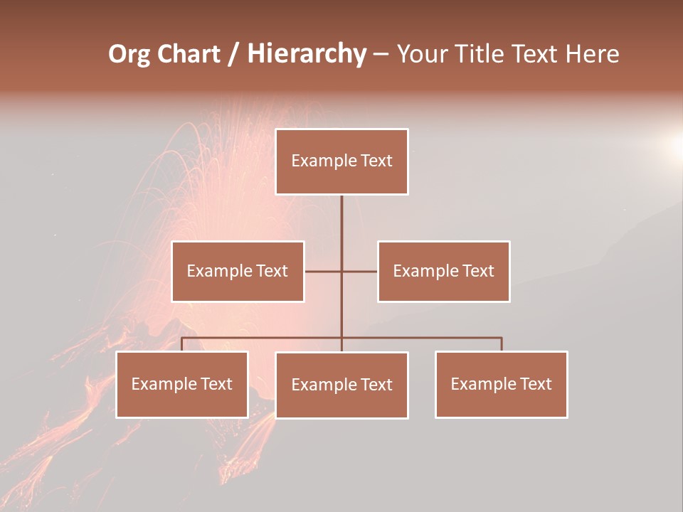 Fire Starry Sky Fog PowerPoint Template