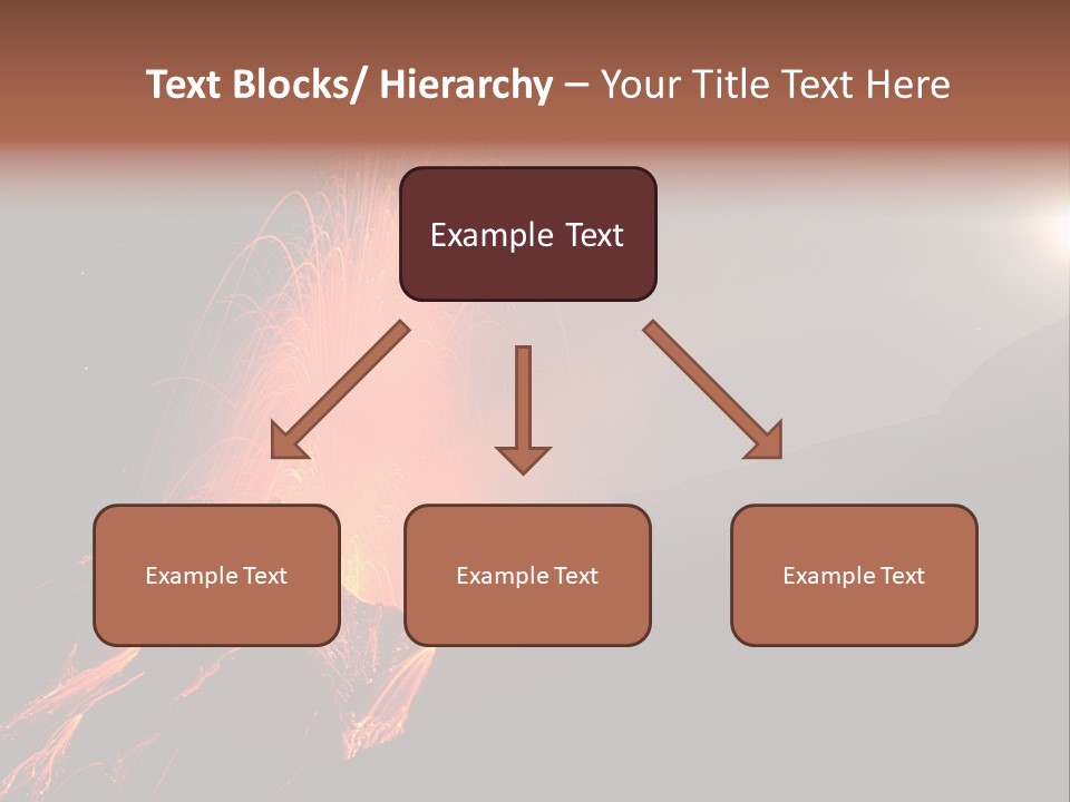 Fire Starry Sky Fog PowerPoint Template