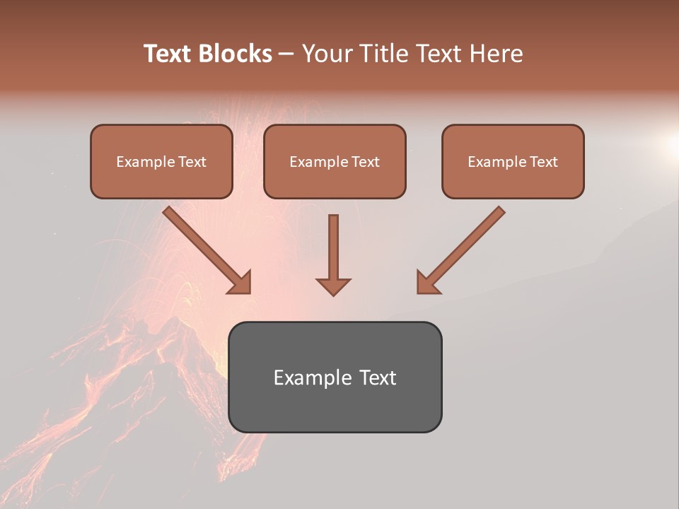 Fire Starry Sky Fog PowerPoint Template