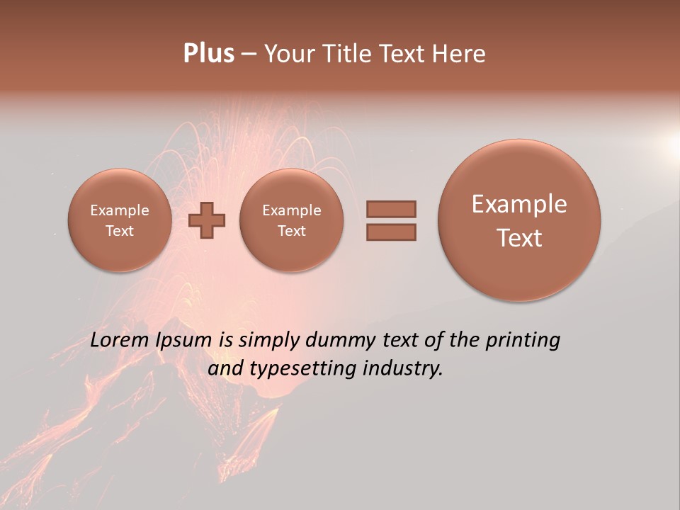 Fire Starry Sky Fog PowerPoint Template