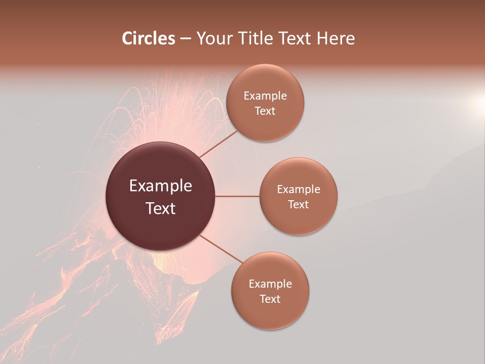 Fire Starry Sky Fog PowerPoint Template