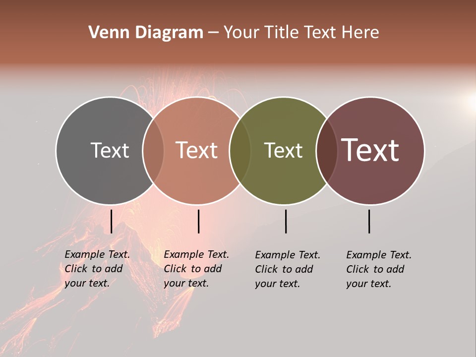 Fire Starry Sky Fog PowerPoint Template