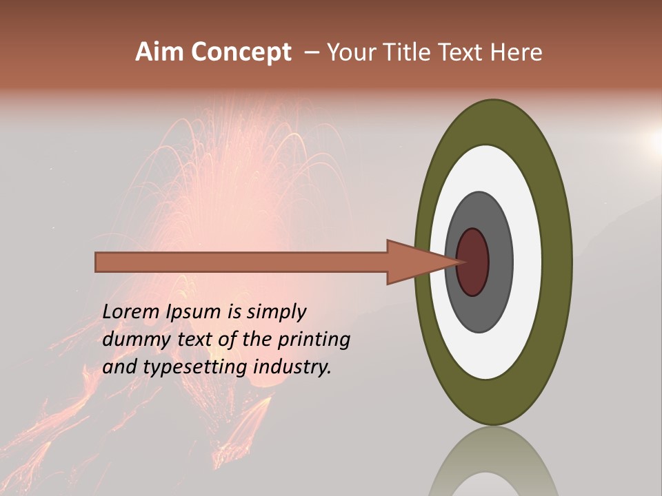 Fire Starry Sky Fog PowerPoint Template