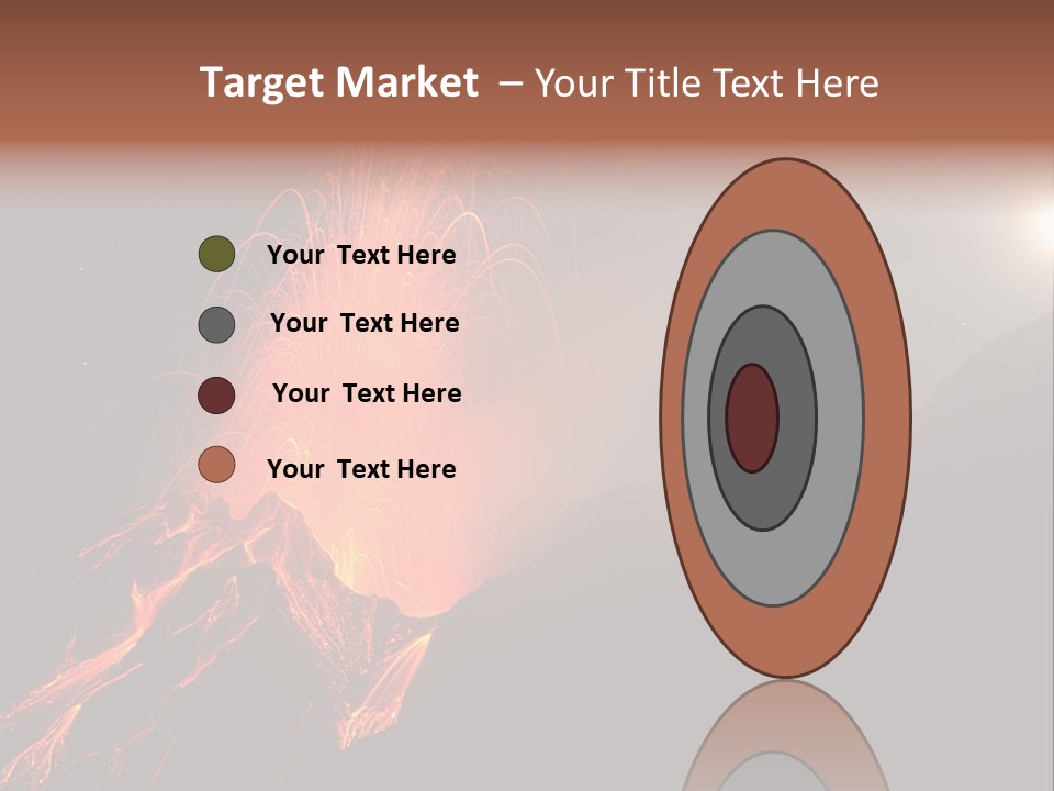 Fire Starry Sky Fog PowerPoint Template