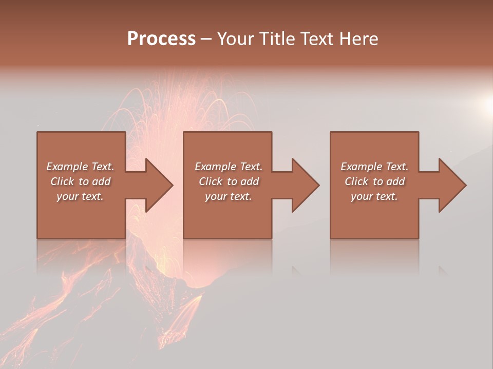 Fire Starry Sky Fog PowerPoint Template
