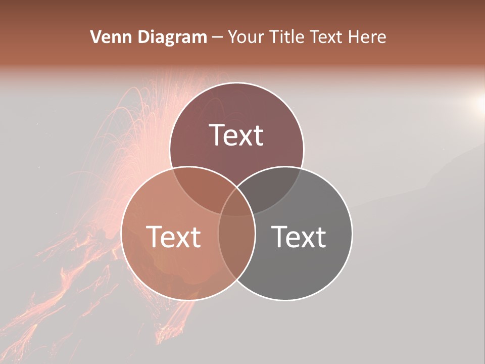 Fire Starry Sky Fog PowerPoint Template