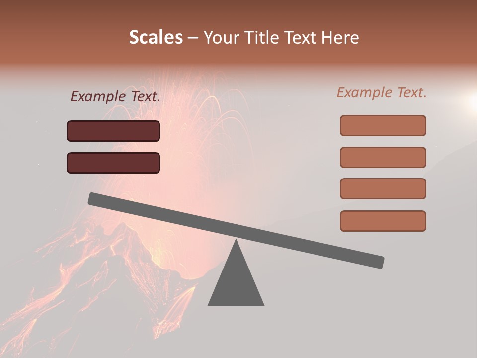 Fire Starry Sky Fog PowerPoint Template