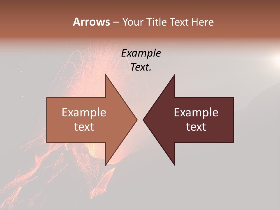 Fire Starry Sky Fog PowerPoint Template